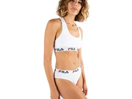 FILA Damen Unterhose Brief Regular Waist mit Logo