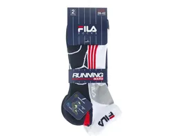 FILA Unisex Sportsocken Kurzsocken Running 2er Pack