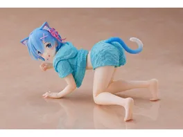 Re Zero Starting Life in Another World PVC Statue Rem Cat Roomwear Version