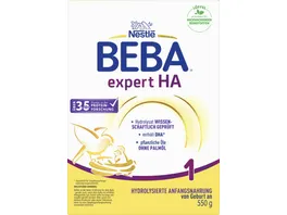 Nestle Beba Expert HA1 Saeuglingsanfangsnahrung von Geburt an
