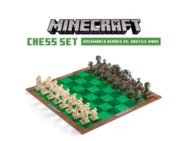 The Noble Collection Minecraft Minecraft Chess Set Overworld Heroes vs Hostile Mobs