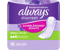 Always Discreet Inkontinenz Small Plus