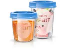 PHILIPS Avent Nahrungs Mehrwegbecher Set SCF721 20