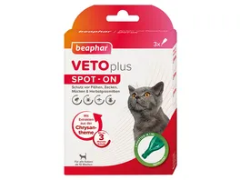 beaphar VETOplus Spot On Katzen ab 12 Wochen Insektenschutzmittel