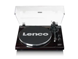 Lenco LBT 288WA Plattenspieler mit Riemenantrieb Bluetooth und Anti Skating dunkelbraun