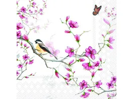 Ambiente Servietten Bird Blossom 33x33cm