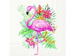 Bella Casa Servietten Flamingo 33x33cm