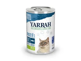 Yarrah Cat Bio Katzennassfutter Dose Pastete mit Fisch