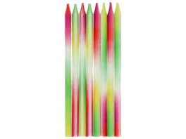 Folat Kerzen Neon Delight 10 cm 24 Stueck