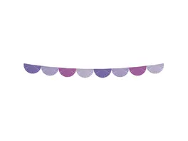 Folat Faechergirlande Posh Purple 4 Meter