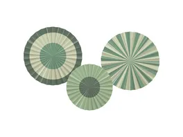 Folat Deko Fan Set Serene Sage 3 Stueck