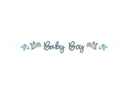 Folat Buchstabengirlande Baby Boy Blooming Baby Boy 2 Meter