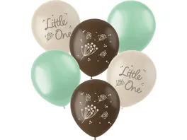 Folat Latexballons Blooming Baby Little One 33 cm 6 Stueck