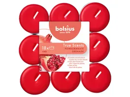 bolsius Duft Teelichte True Scents 4h 18er Pack