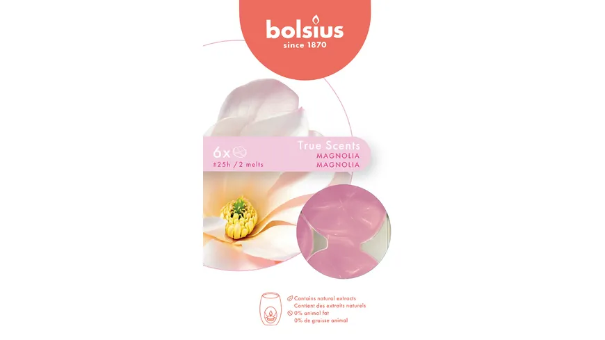 BOLSIUS TRUE SCENTS - 6 Wax Melts - Cialde di Cera Profumata - Fraganza V  EUR 8,30 - PicClick IT