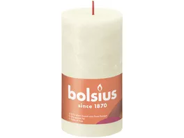 bolsius Rustikkerze Shine Naturwax 13 6 8cm