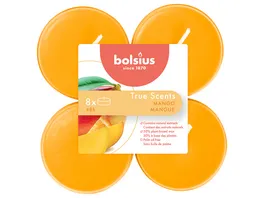 bolsius Maxi Teelichte True Scents 8h 8er Pack Mango
