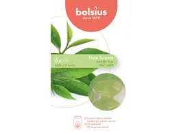 bolsius Wax Melts True Scents 6er Pack Gruener Tee