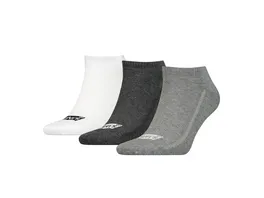 Levis Unisex Sneaker Socken Low Cut Batwing Logo Recycled Cotton 3er Pack