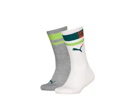 PUMA Kinder Socken Heritage Stripe Crew 2er Pack