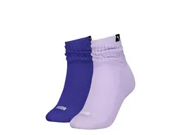 PUMA Damen Socken Short Crew Slouch 2er Pack