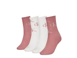 Calvin Klein Damen Sportsocken AOP Logo 4er Pack