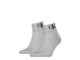 Calvin Klein Herren Kurzsocken Quarter Monogram 2er Pack