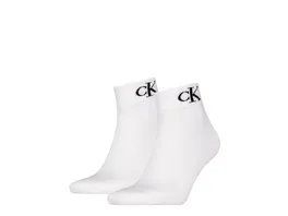 Calvin Klein Herren Kurzsocken Quarter Monogram 2er Pack