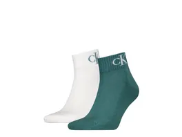 Calvin Klein Herren Socken Quarter Monogram 2er Pack