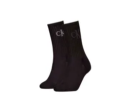 Calvin Klein Damen Socken Glossy Rib 2er Pack
