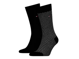 TOMMY HILFIGER Herren Socken Irregular Herringbone 2er Pack