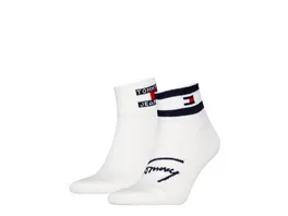TOMMY HILFIGER Unisex Socken Quarter Sport Stripe 2er Pack