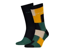 PUMA Unisex Socken Regular Cut Plaid 2er Pack