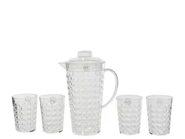 Kitchen Goods More Kunststoff Krug mit 4 Becher