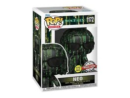 Funko POP The Matrix Resurrections Neo in the Matrix Glow Vinyl