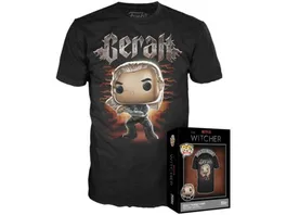 Funko POP The Witcher Geralt Boxed Tee Groesse L