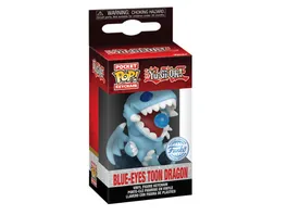 Funko POP Yu Gi Oh Blue Eyes Toon Dragon Glow Keychain