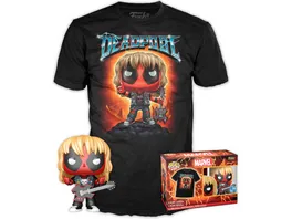 Funko POP Pop Tee Adult Deadpool Heavy Metal Vinyl Figure T Shirt L