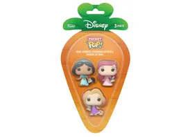 Funko POP Disney Rapunzel Ariel Jasmine Carrot Pocket Pop 3 Pack