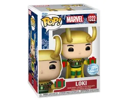 Funko POP Marvel Comics Loki with Sweater Holiday Metallic Vinyl