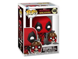 Funko POP Deadpool Wolverine Deadpool with Headpool Vinyl