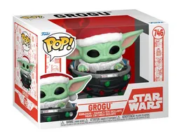 Funko POP Star Wars The Mandolorian Grogu Pram Holiday Vinyl