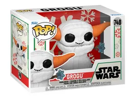 Funko POP Star Wars The Mandolorian Grogu Snowman Holiday Vinyl