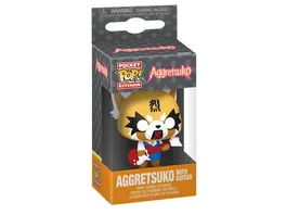 Funko POP Aggretsuko Aggretsuko with Guitar Keychain