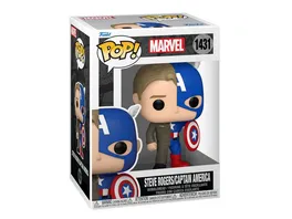 Funko POP Marvel Comics Captain America Steve Rogers Split Vinyl