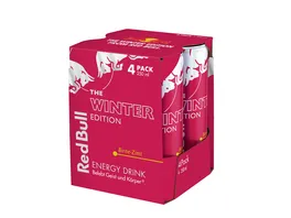 Red Bull Winter Edition Birne Zimt 4er Pack