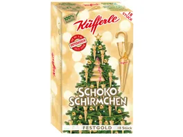 Kuefferle Schoko Schirmchen Gold