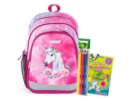 JOLLY Kindergarten Rucksack Set Unicorn 6teilig