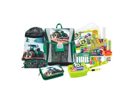 JOLLY Schultaschen Set Classic Tractor 46teilig