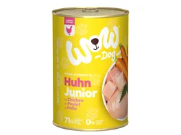 WOW Hundenassfutter Junior Huhn